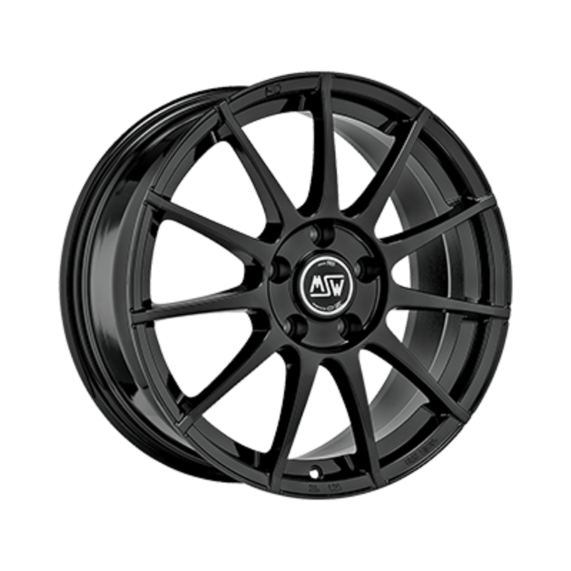 MSW 85 17x7" 4x100 ET30, Noir / Brillant