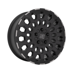 MSW 99 Van 18x7.5" 5x118 ET55, Noir Mat Bord Poli