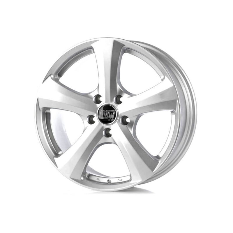 MSW 19 W 16x7" 5x115 ET38, Gris Argenté / Poli