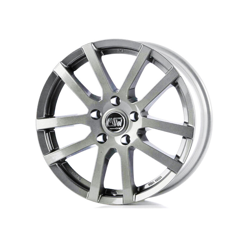 MSW 22 16x6.5" 5x112 ET45, Gris Argenté / Poli