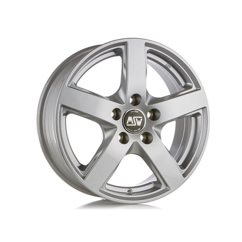 MSW 55 16x6.5" 5x112 ET46, Gris Argenté / Poli