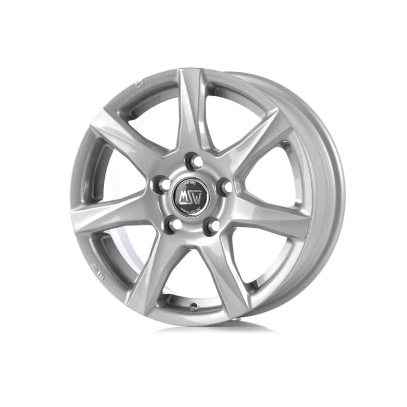 MSW 77 14x5" 4x100 ET35, Gris Argenté / Poli