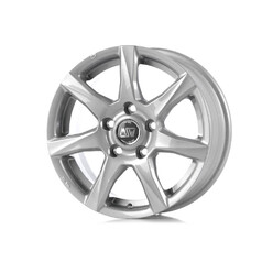 MSW 77 15x6" 4x100 ET35, Gris Argenté / Poli