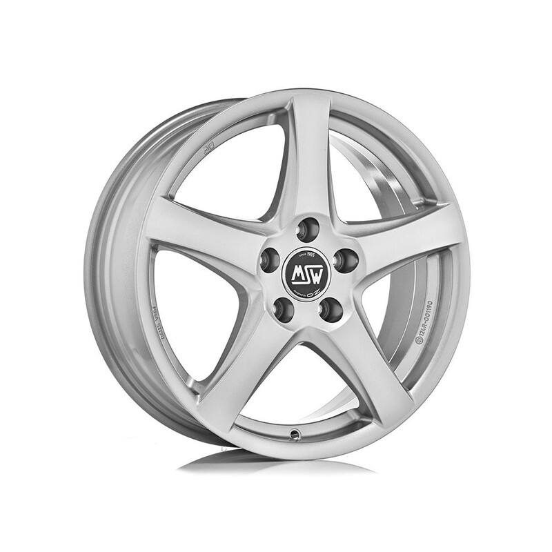 MSW 78 16x6.5" 5x112 ET49, Gris Argenté / Poli