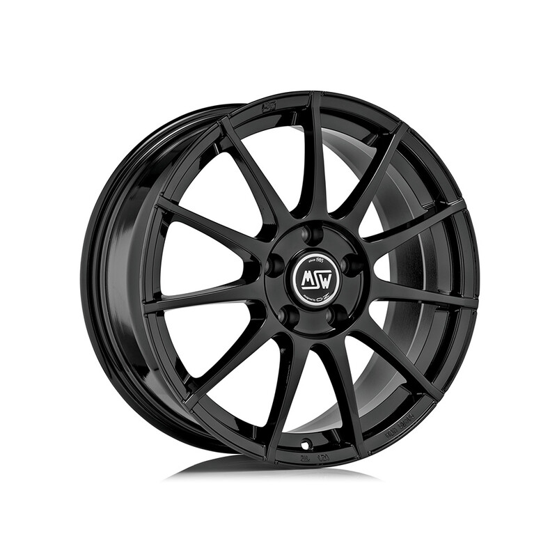 MSW 85 17x7" 4x100 ET42, Noir / Brillant
