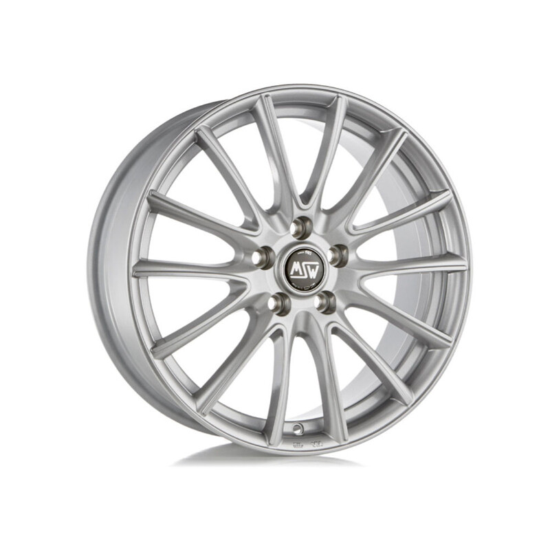 MSW 86 16x6.5" 4x100 ET42, Gris Argenté / Poli