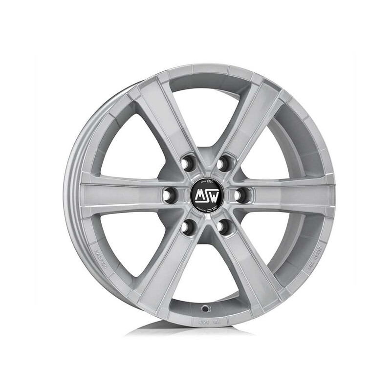 MSW Sahara 6 17x8" 6x114.3 ET20, Gris Argenté / Poli