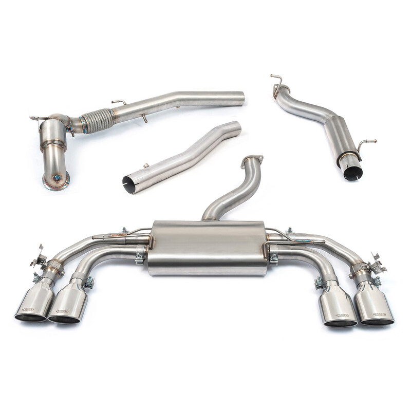 Ligne d'Echappement Complète "Turboback" Cobra pour Audi S3 8Y Sportback (2020+) - Avec Valve