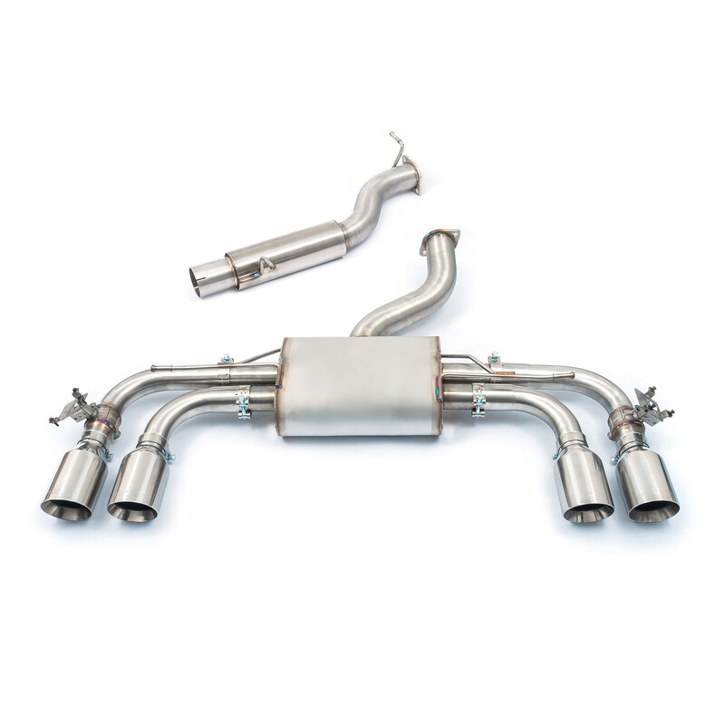 Ligne d'Echappement Complète Cobra pour VW Golf 8 R 2.0L TSI (2021+) - Race, Avec Valve