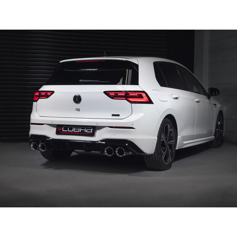 Ligne d'Echappement Complète "Turboback" Cobra pour VW Golf 8 R 2.0L TSI (2021+) - Avec Valve