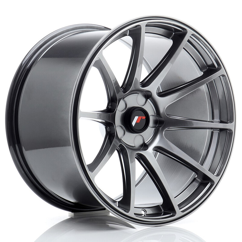 Japan Racing JR-11 Extreme Concave 18x10.5" (5 trous - sur mesure) ET0-25, Hyper Black