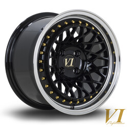 Rota Infinity 15x8.25" 4x100 ET15, Noir Brillant