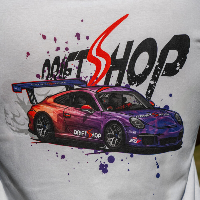 T-Shirt DriftShop Porsche - Blanc