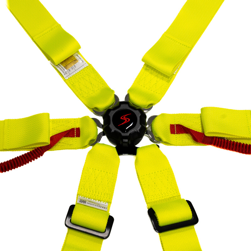 Harnais 6 Points DriftShop - Jaunes Fluo - FIA 2025