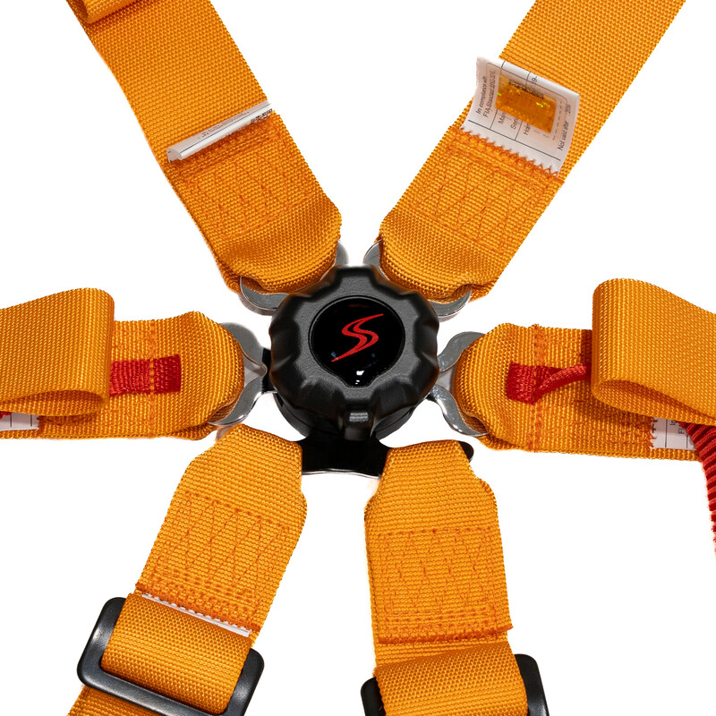 Harnais 6 Points DriftShop - Orange - FIA 2025