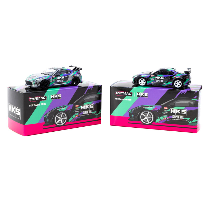 Tarmac Works 1/64 - HKS Toyota GR86 | Noir