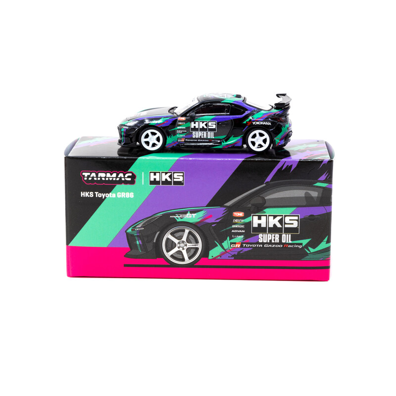 Tarmac Works 1/64 - HKS Toyota GR86 | Noir