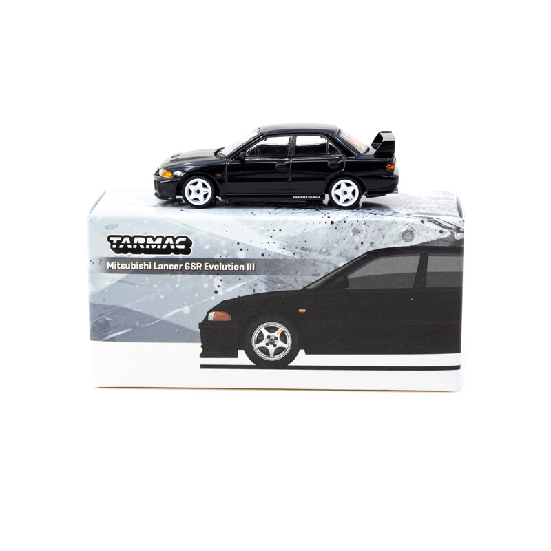 Tarmac Works 1/64 - Mitsubishi Lancer GSR Evolution III | Noir