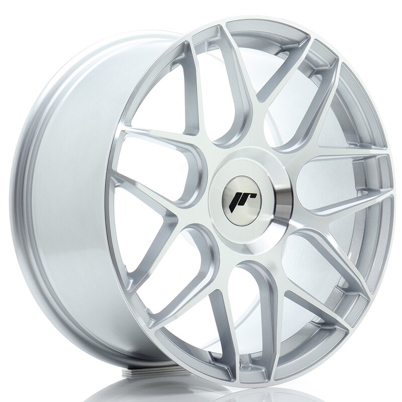 Japan Racing JR-18 18x8.5" (4 & 5 trous - sur mesure) ET20-45, Gris Argenté