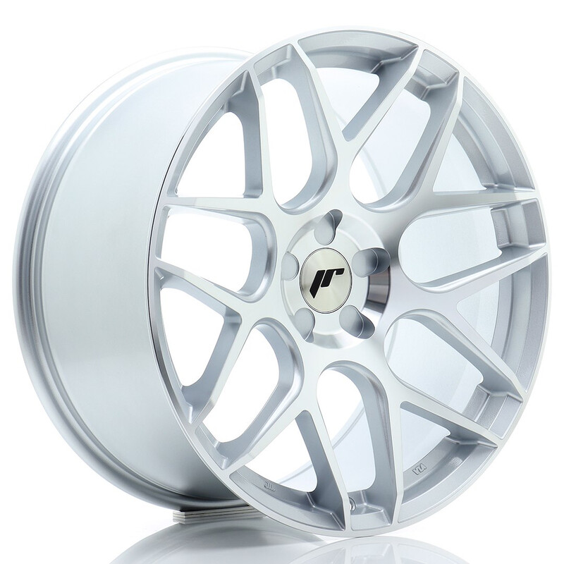 Japan Racing JR-18 Extreme Concave 19x9.5" (5 trous - sur mesure) ET20-42, Gris Argenté