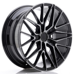 Japan Racing JR-38 18x8" 5x112 ET42, Noir Brillant, Branches Mates
