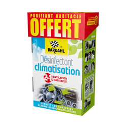 Pack Désinfectant Climatisation 2-en-1 Bardahl (2 x 125 ml)