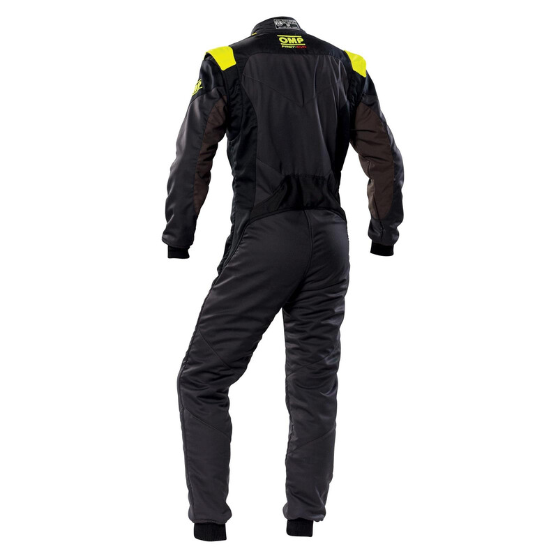 Combinaison OMP First EVO Anthracite / Jaune Fluo (MY2024)