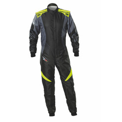 Combinaison Karting Adulte OMP KS-2X ART Noire & Jaune Fluo (FIA 8877-2022)