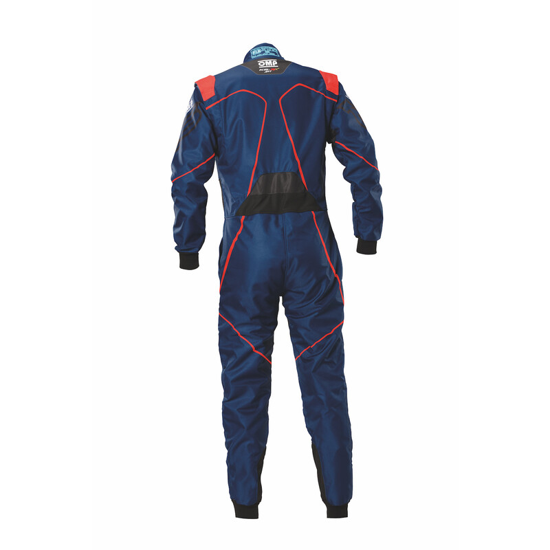 Combinaison Karting Adulte OMP KS-3X ART Bleue & Rouge (FIA 8877-2022)