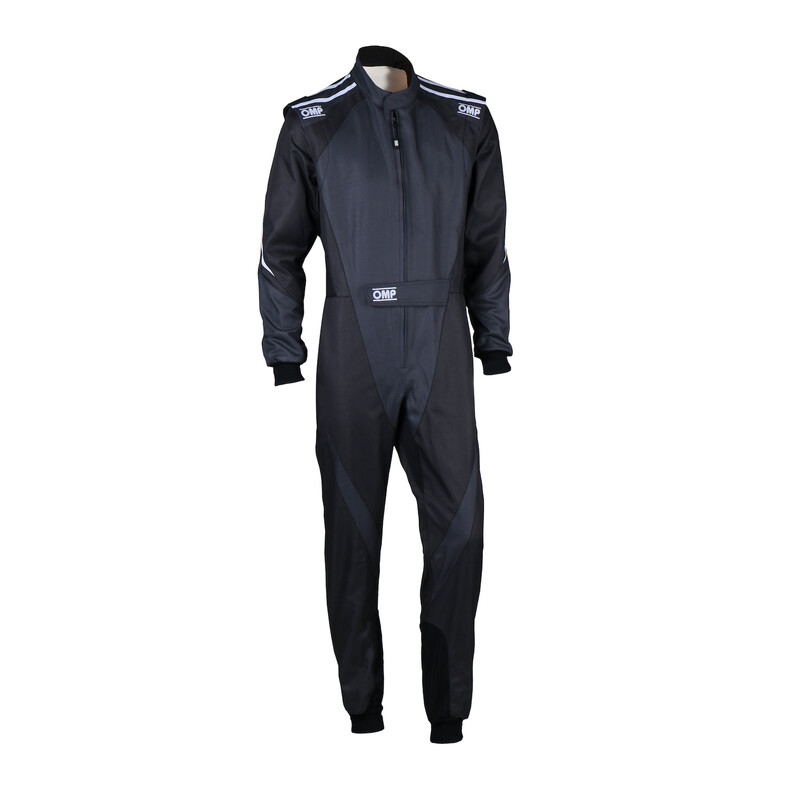 Combinaison Karting Adulte OMP KS-3X Noire & Anthracite (FIA 8877-2022)