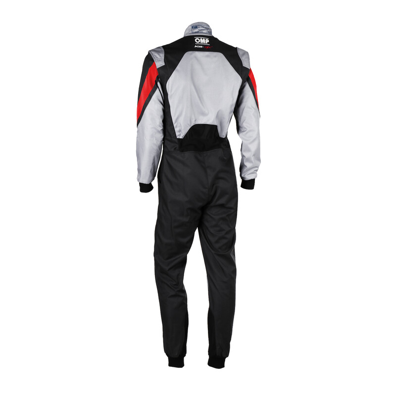 Combinaison Karting Enfant OMP KS-3X Grise & Noire (FIA 8877-2022)