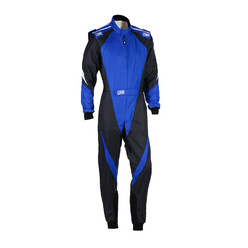 Combinaison Karting Enfant OMP KS-3X Noire & Bleue (FIA 8877-2022)