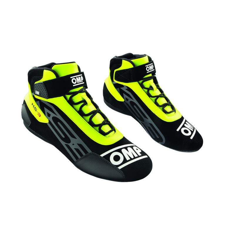 Bottines Karting OMP KS-3 Noires / Jaunes Fluo