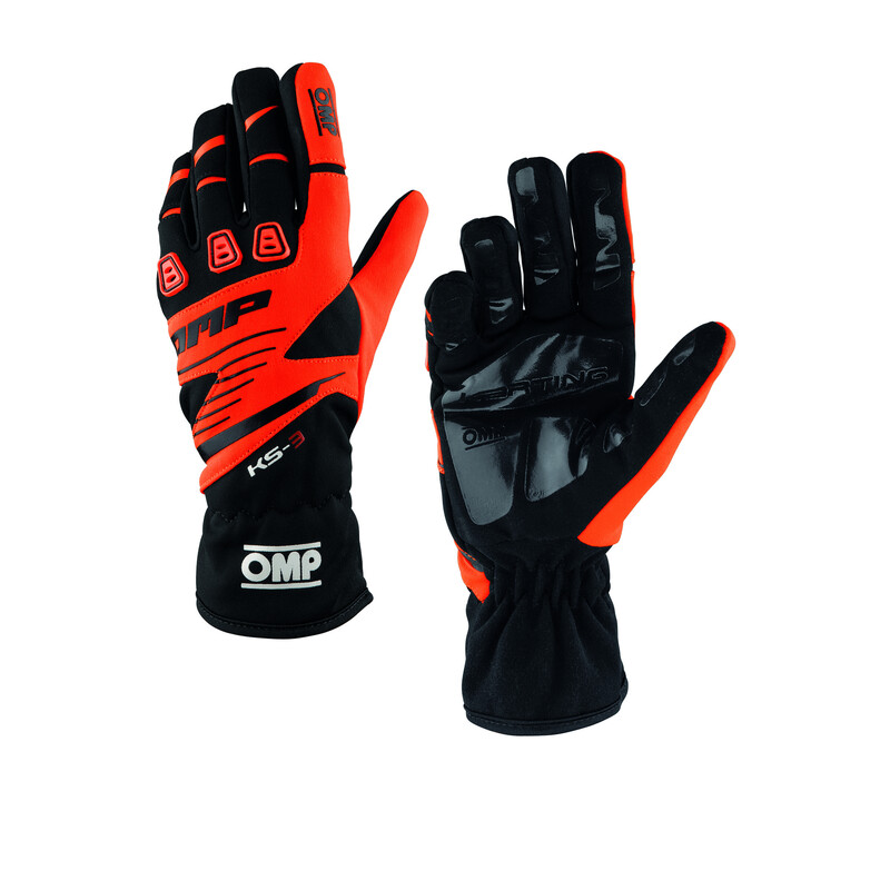 Gants Karting Adulte OMP KS-3 Orange / Noirs