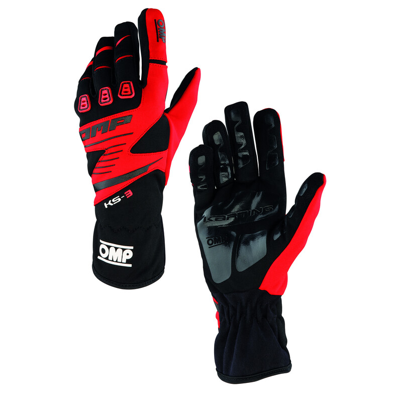 Gants Karting Adulte OMP KS-3 Rouges / Noirs