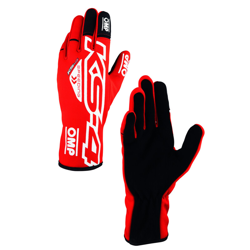 Gants Karting Enfant OMP KS-4 Rouges / Blancs