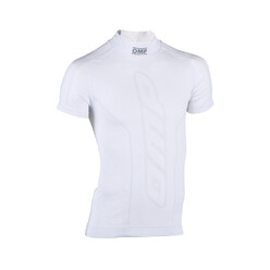 T-Shirt Manches Courtes Karting OMP, Blanc