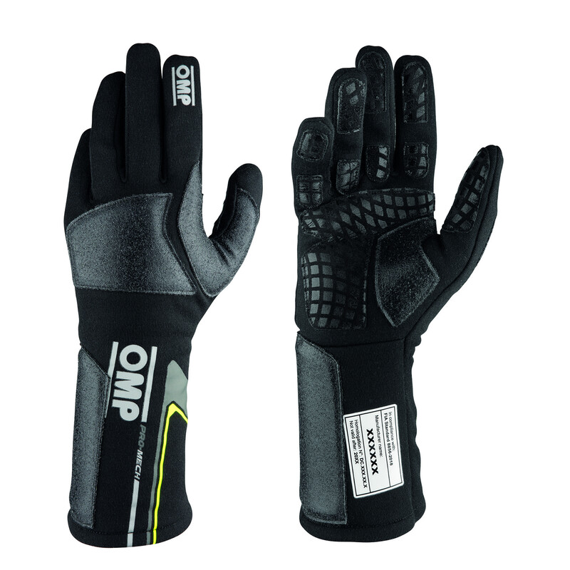 Gants de Mécanicien OMP Pro Mech Evo Noirs