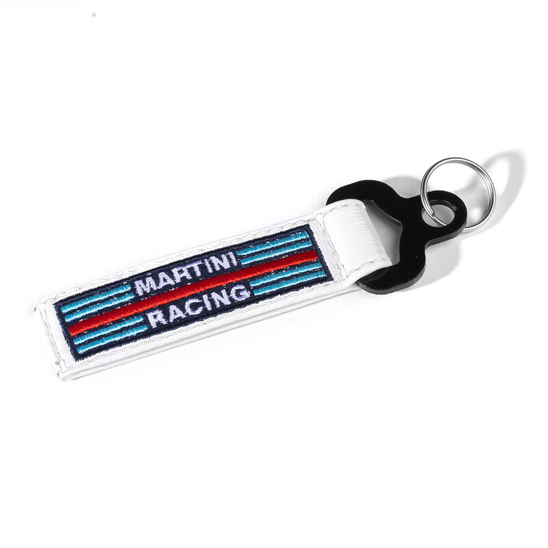 Porte-Clés en Cuir Sparco Martini Racing Blanc