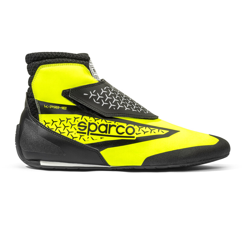 Bottines Karting Sparco K-Prime Enfant Jaunes & Noires (FIA 8877-2022)