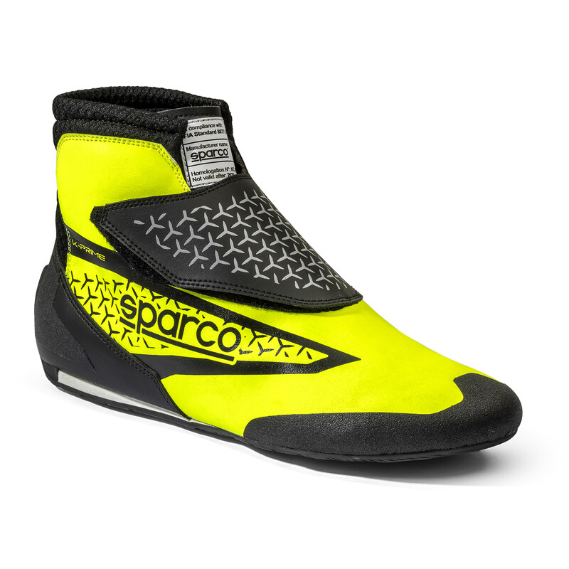 Bottines\u0020Karting\u0020Sparco\u0020K\u002DPrime\u0020Jaunes\u0020\u0026\u0020Noires\u0020\u0028FIA\u00208877\u002D2022\u0029