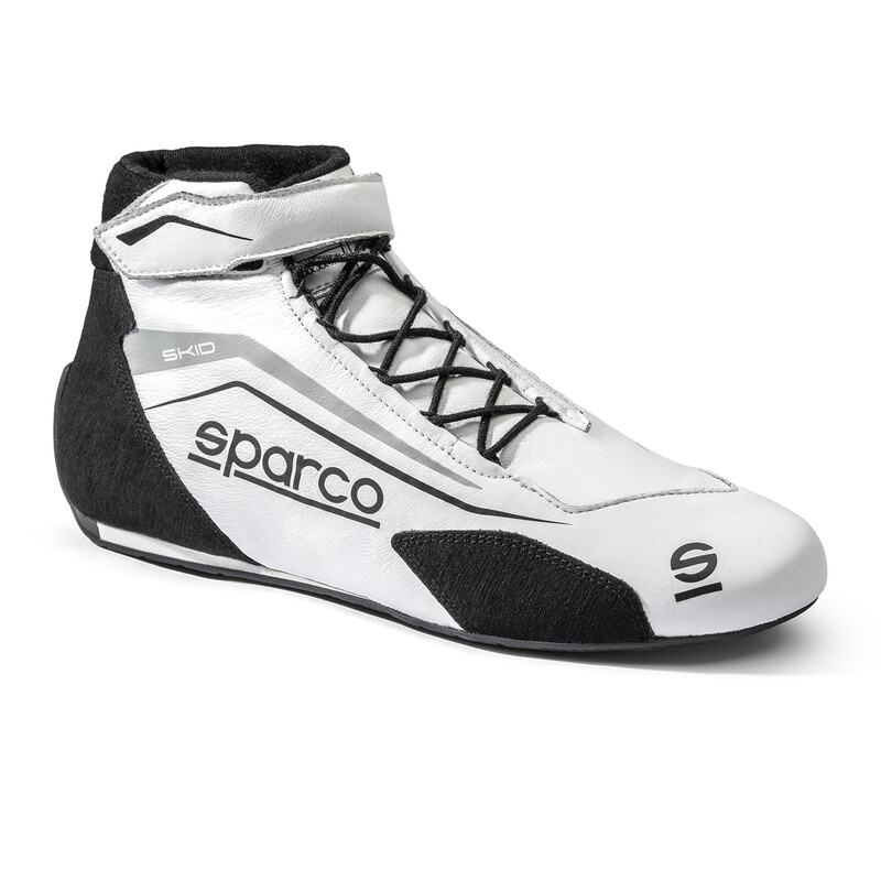 Bottines Sparco Skid Blanches (FIA)