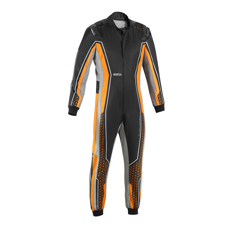 Combinaison Karting Sparco Superleggera-K Noire & Orange (CIK-FIA KC.018.24-0)