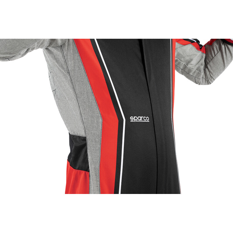 Combinaison Karting Sparco Superleggera-K Noire & Rouge (CIK-FIA KC.018.24-0)