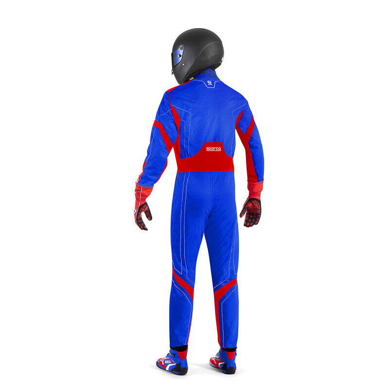 Combinaison Karting Sparco Thunder Advanced Bleue & Rouge (CIK-FIA KC.017.24-0)