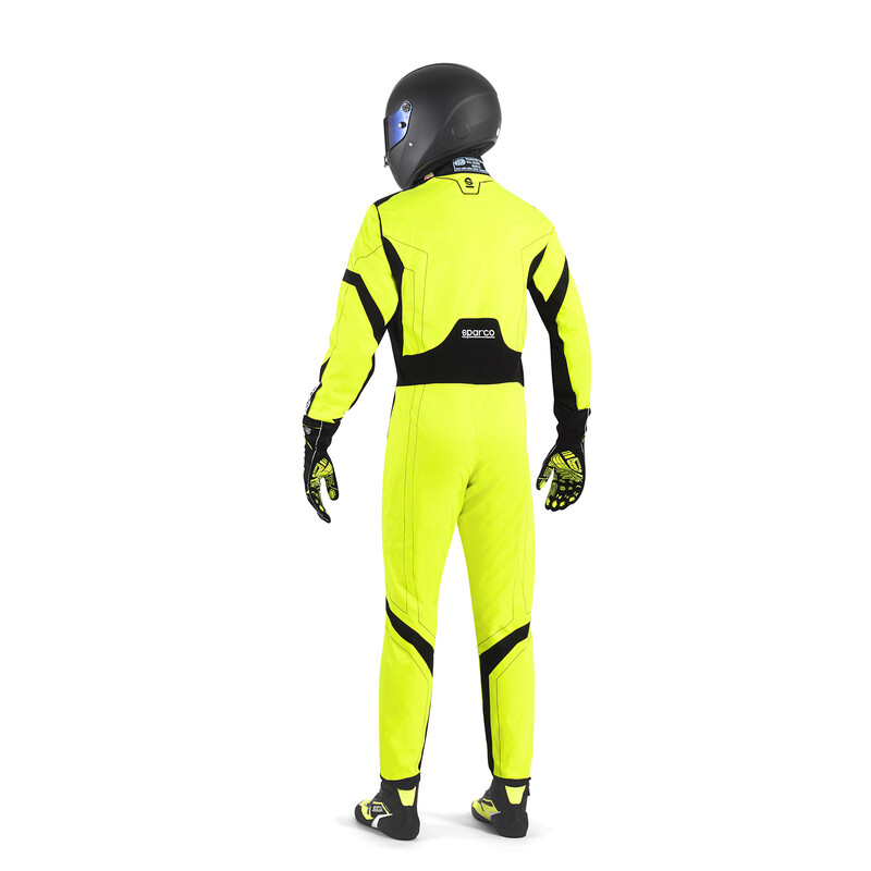 Combinaison Karting Sparco Thunder Advanced Jaune & Noire (CIK-FIA KC.017.24-0)