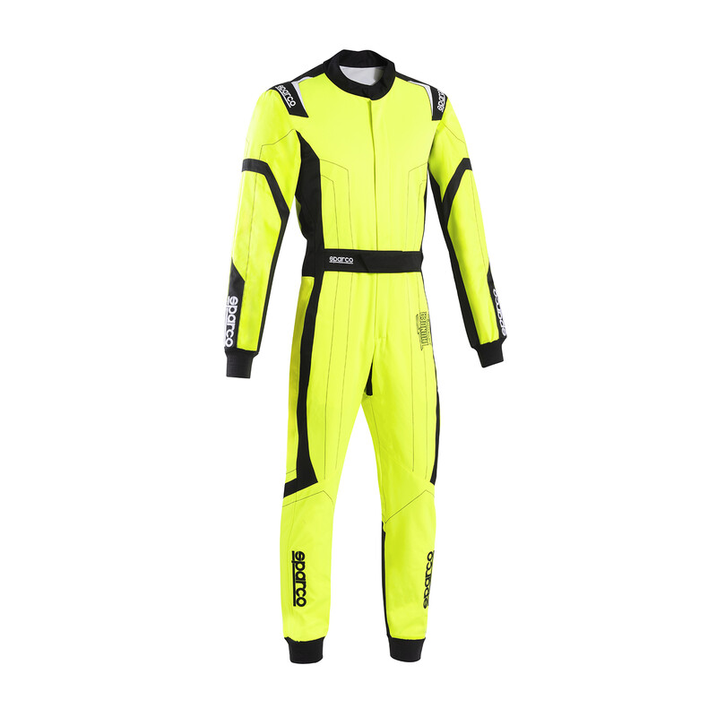 Combinaison Karting Sparco Thunder Advanced Jaune & Noire (CIK-FIA KC.017.24-0)