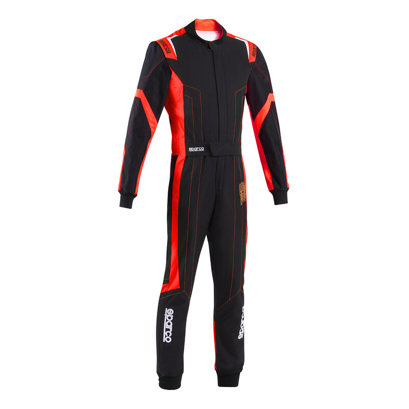 Combinaison Karting Sparco Thunder Advanced Noire & Rouge (CIK-FIA KC.017.24-0)