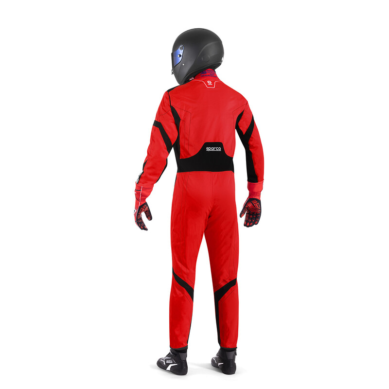 Combinaison Karting Sparco Thunder Advanced Rouge & Noire (CIK-FIA KC.017.24-0)