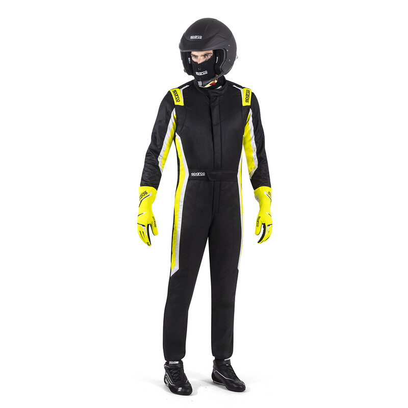 Combinaison Sparco Sprint Noire & Jaune (FIA 8856-2018)